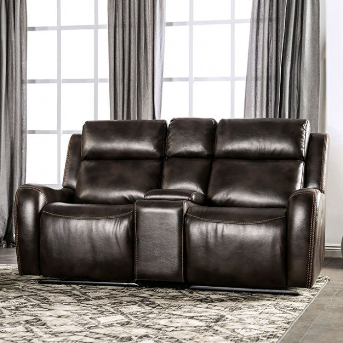 Barclay 2 Pc Power Sofa Set - Dark Brown