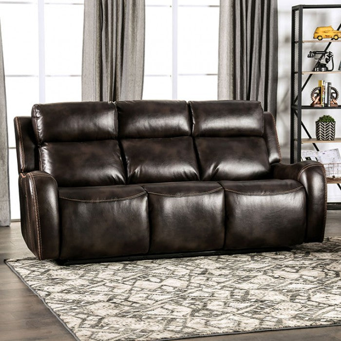 Barclay 2 Pc Power Sofa Set - Dark Brown