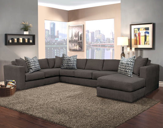 Comfort Industries Conquest Oversized Sectional - Charcoal