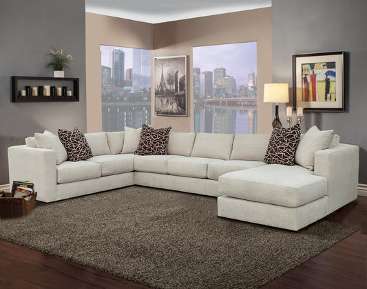 Comfort Industries Conquest Oversized Sectional - Whitewash