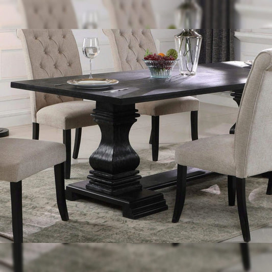 McFerran D7700 Chelsea Dining Collection - Mesa de madera maciza