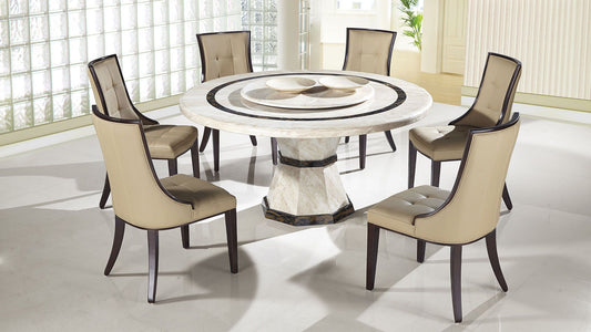 DT-H38 Dining Collection by American Eagle - Marble Top Lazy Susan