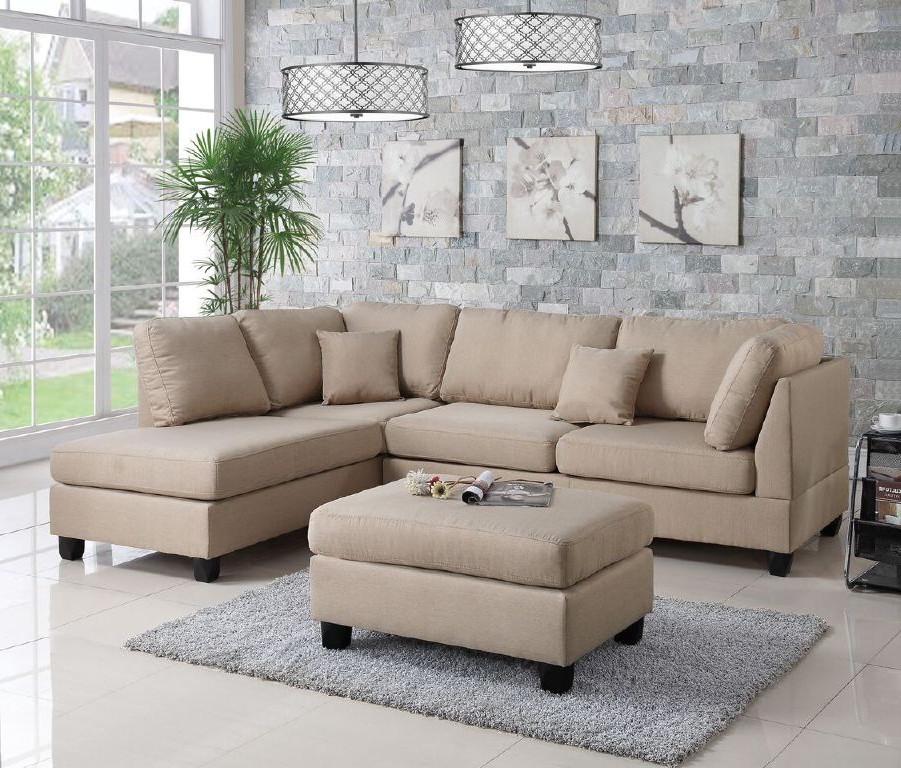 F7605 Reversible Sectional Collection - 3 Colors