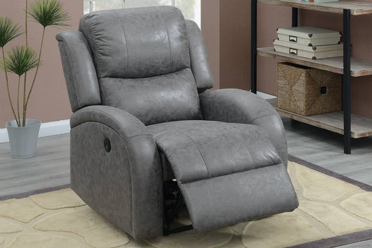 Sillón reclinable eléctrico Reagan - Gris