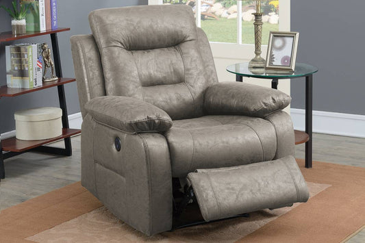 Power Recliner - Stone Fabric