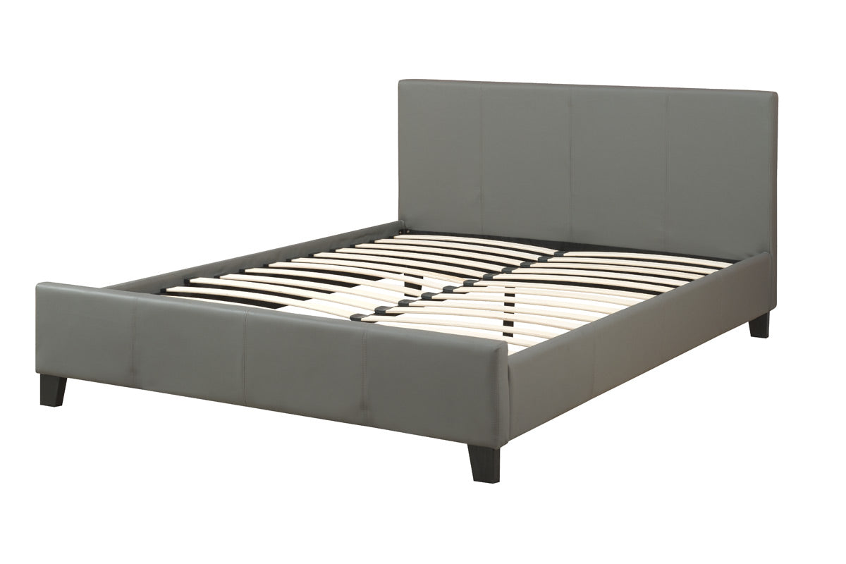 Queen Gray Bed - Optional Case Goods