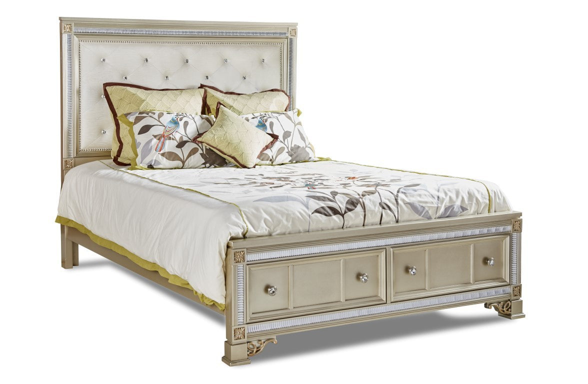 Tiffany Bedroom Collection - Platinum Finish