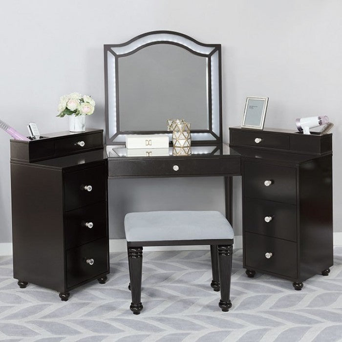 Tracie Vanity Set - Obsidian Gray