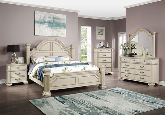 Pamphilos Antique White Bedroom Collection by Furniture of America