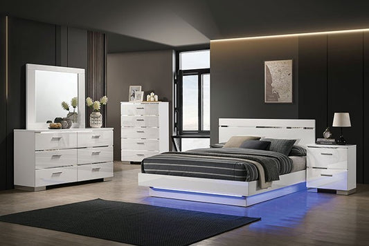 Erlach FOA7189WH Colección de dormitorio contemporáneo Luces LED