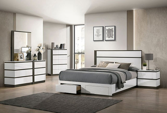 Birsfelden Two-Tone Bedroom Set by Furniture of America