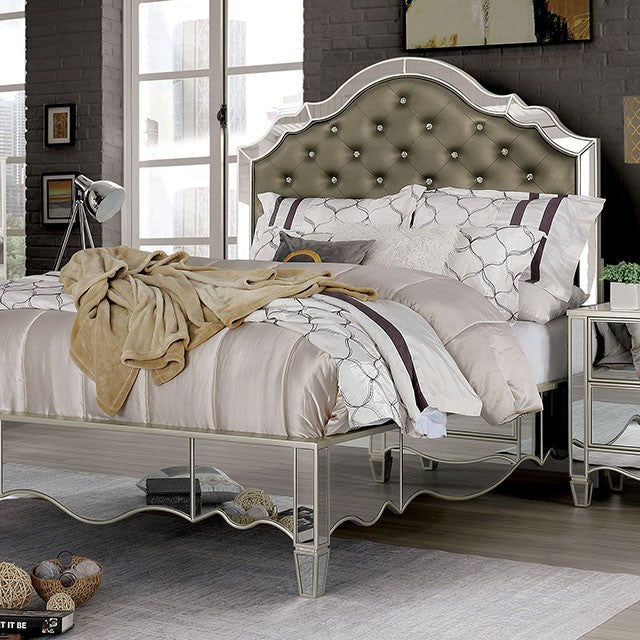 Eliora Glam Bedroom Collection - Silver Finish