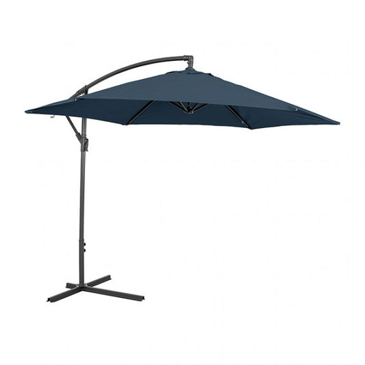 Glam Cantilver Umbrella & Base - Dark Sapphire