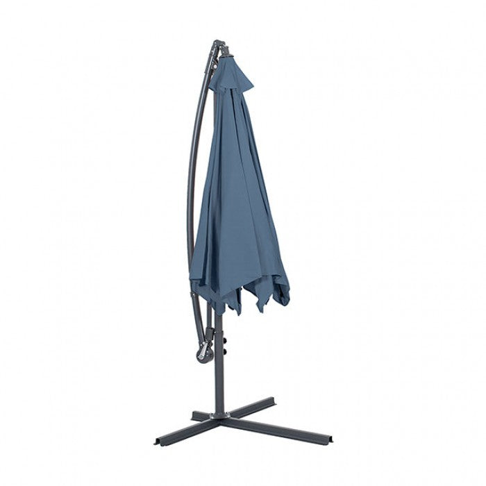 Glam Cantilver Umbrella & Base - Light Sapphire