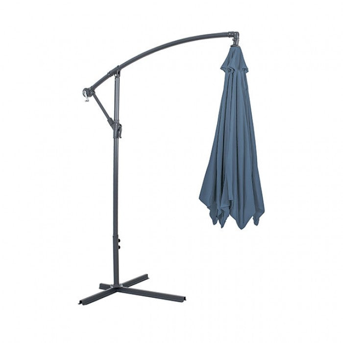 Glam Cantilver Umbrella & Base - Light Sapphire