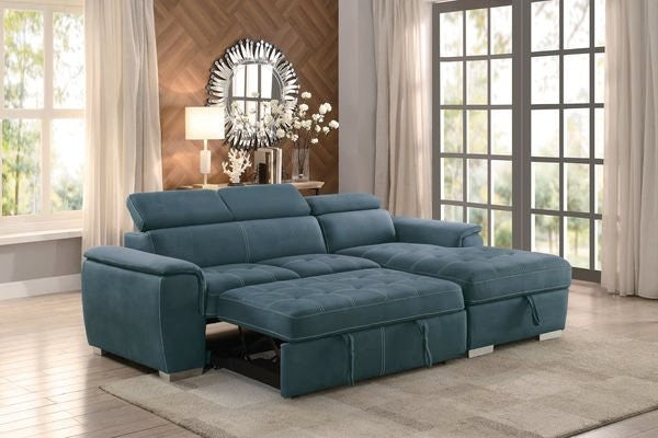 Ferriday Sectional w/Pull Out Bed & Storage - 3 Colors