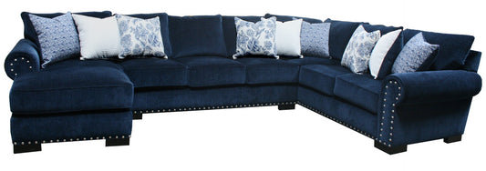 Harley Sectional - Barcelona Navy Fabric