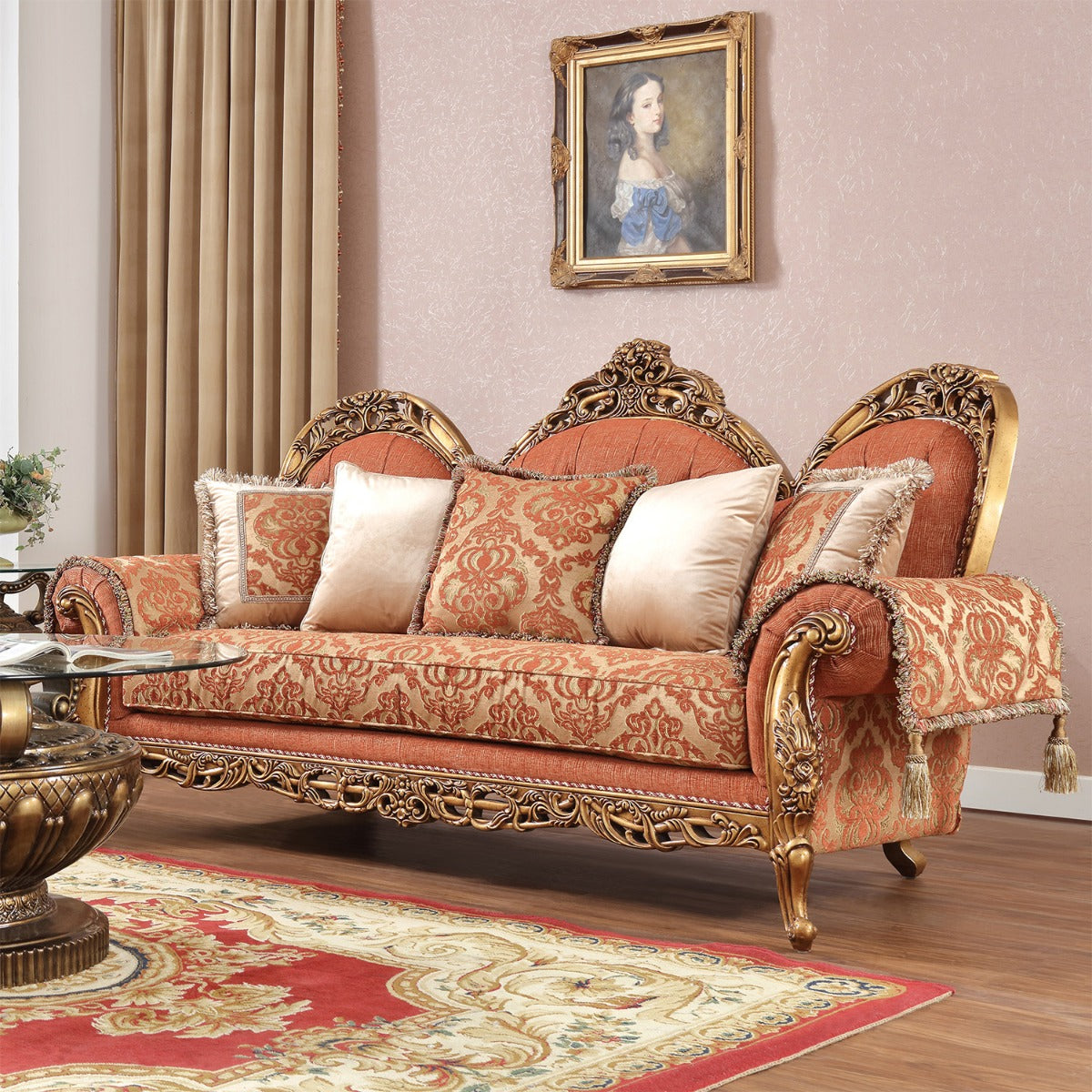 Homey Design HD-106 Zoe 3 Pc Living Room Set - Palatial