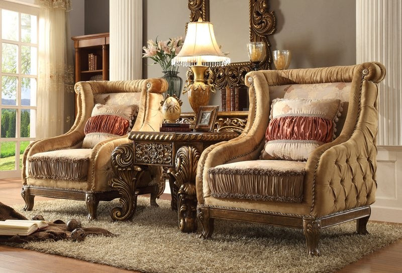 Homey Design HD-458 Old World Design Sectional - Stunning