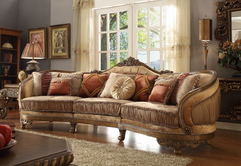 Homey Design HD-458 Old World Design Sectional - Stunning