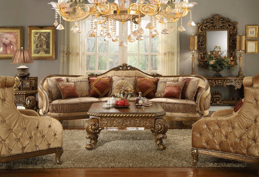 Homey Design HD-458 Old World Design Sectional - Stunning