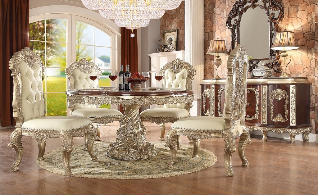 Homey Design HD-8017 Vienna 7 Pc Dining Set