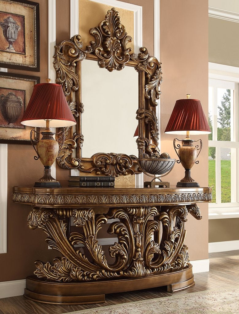 HD-8018 Console Table & Mirror