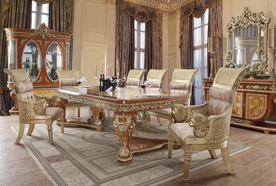 HD-8024 Mencius 9 Pc Dining Set