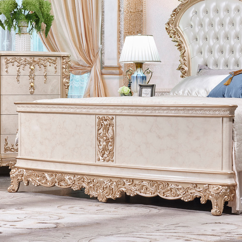 Homey Design HD-9102 Bedroom Set - Button Tufted HB