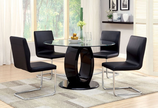 Lodia High Gloss Dining Collection - Black or White