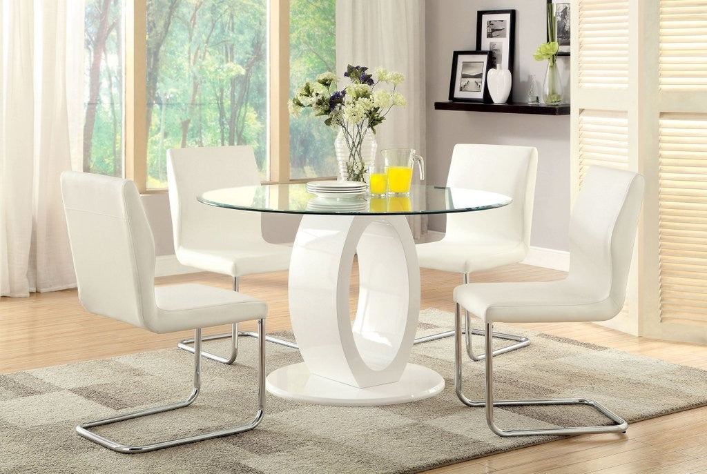 Lodia High Gloss Dining Collection - Black or White