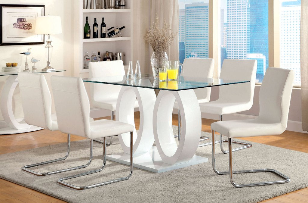 Lodia Lacquer Dining Collection - White or Black