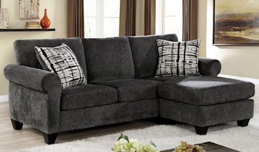 Jordana CM6211 Reversible Transitional Soft Weave Sectional