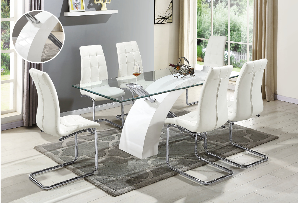 Artisan Furniture RDT319 Dining Collection - Black or White Finish