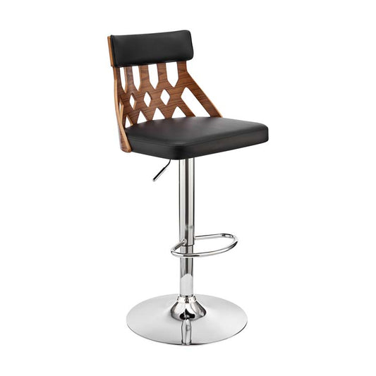 Armen Living Angelo Adjustable Swivel Bar stool - Counter to Pub Height