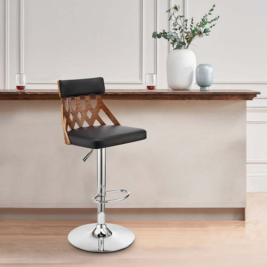 Armen Living Angelo Adjustable Swivel Bar stool - Counter to Pub Height