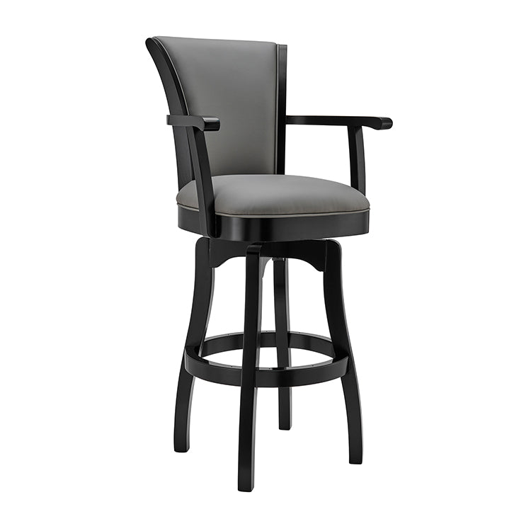 Raleigh Arm 26" Counter Height Swivel Barstool - 2 Finishes