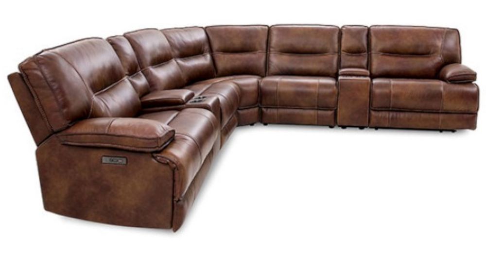 Louella Power Leather Sectional CM9905