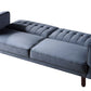 Qinven Futon Sofa Sleeper - Dark Brown Velvet