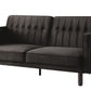 Qinven Futon Sofa Sleeper - Dark Brown Velvet