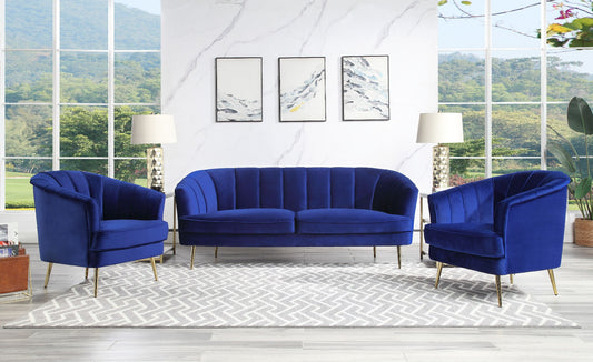 Eivor Blue Velvet Sofa by Acme - Exclusive Design