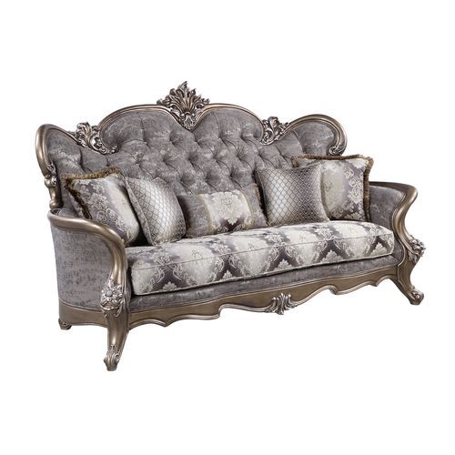 Acme LV00299 Elozzol Sofa Collecton - Antique Bronze Finish