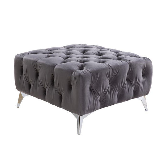 Wugtyx Velvet Ottoman LV00336