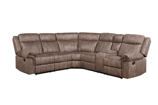 Dollum LV00397 Sectional by Acme - Chocolate or Gray