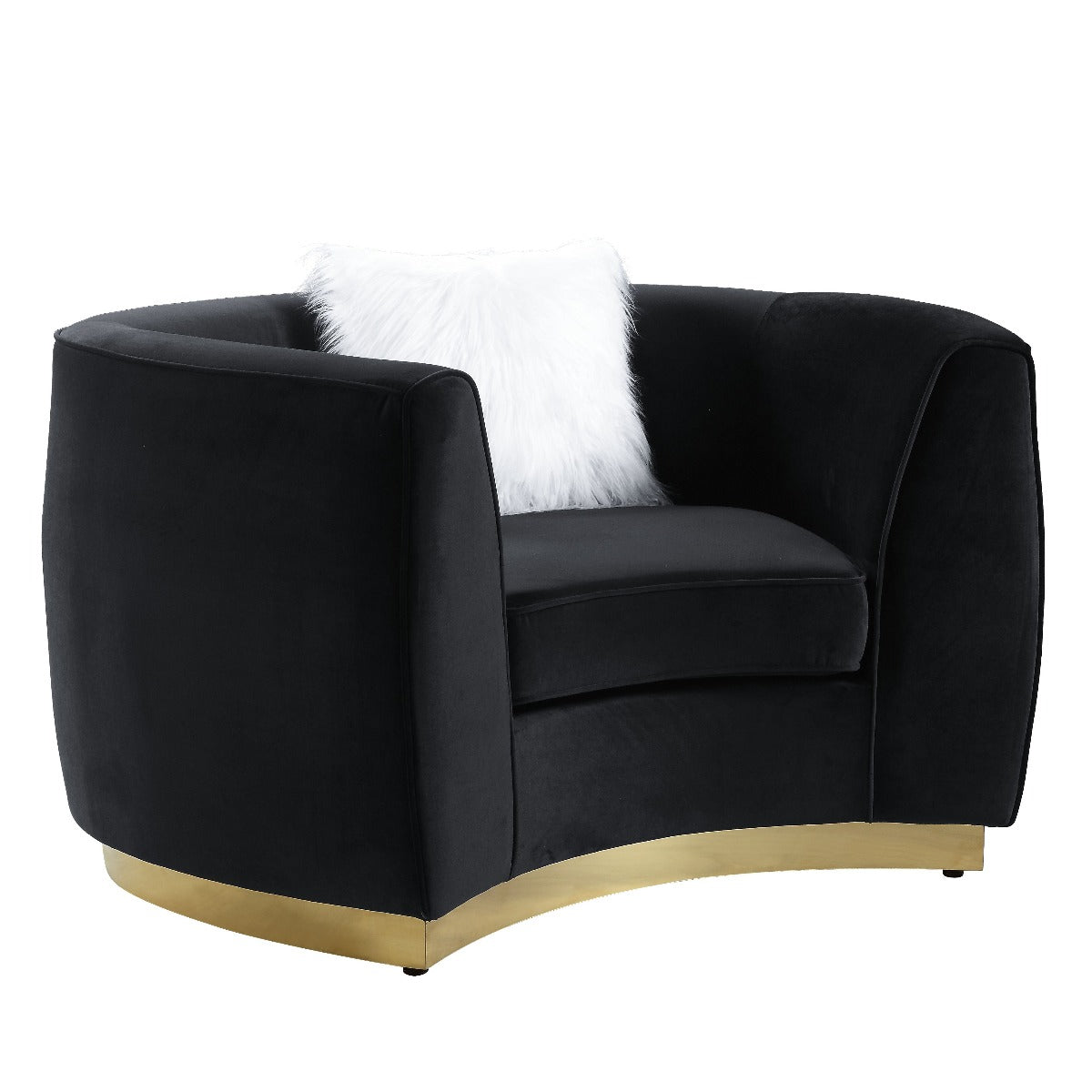 Acme LV01047 Achelle Black Velvet Chair