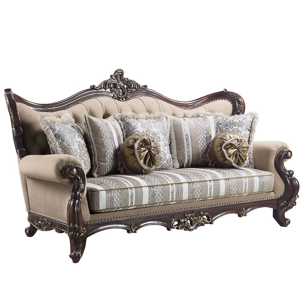 Ragnar Sofa Collection Acme Furniture LV01122 - Detailed Carvings