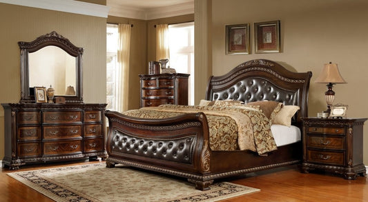 McFerran B9588 Panama Bedroom Collection - Sleigh Bed