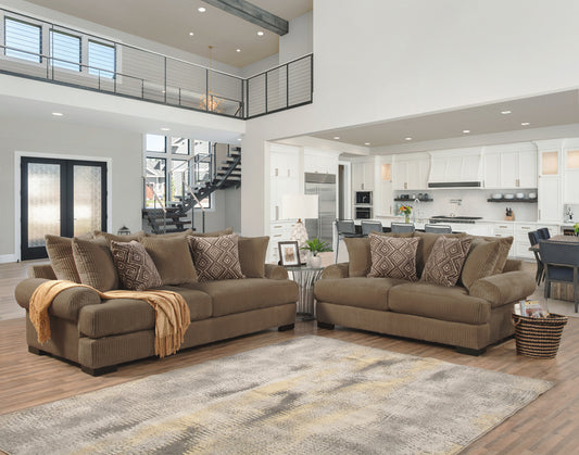 Memphis Sofa Collection Comfort Industries - Mocha