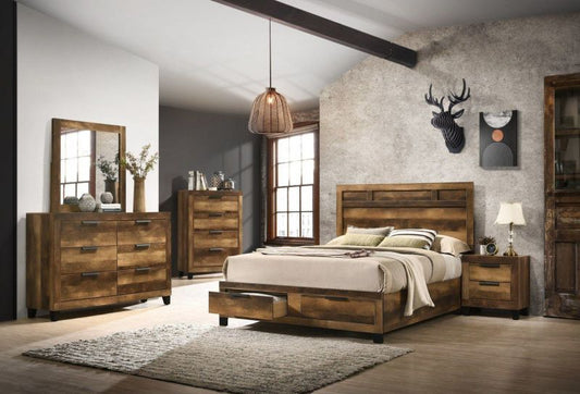 Morales 4 Pc Bedroom Set Storage Footboard