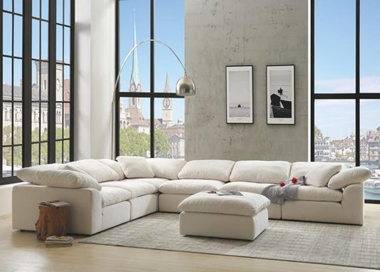 Naveen Modular Sectional by Acme Furniture - Ivory Linen